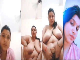 Horny Indian Tanker Milf Showing Asshole Fingering
